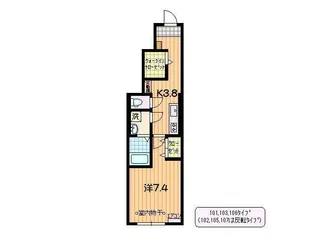 Lush【2階】の間取り