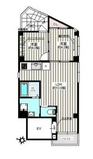 エクラ東大前【3階】の間取り