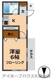 コーポ金沢【1階】の間取り