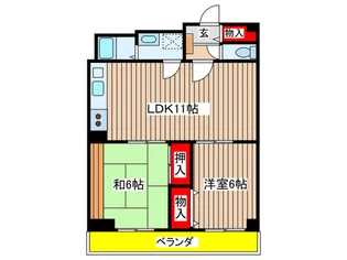 ライオンズマンション八事ガーデン壱番館【5階】の間取り