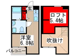 アルカディアパル・久【1階】の間取り