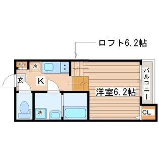 カムリーハイツ【2階】の間取り