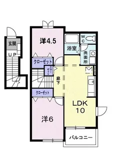 シャルマン めぐみ【2階】の間取り