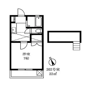 メゾンフジヌキ【2階】の間取り