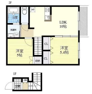 アンソレーユK【2階】の間取り