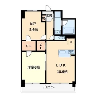 ラグゼナ浦和【4階】の間取り