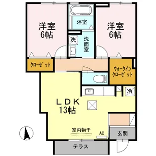 プラザセレステ A【1階】の間取り