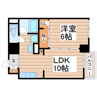 平和マンション北仙台【3階】の間取り