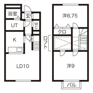 リジエール Dの間取り
