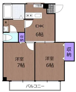 リバーサイドメゾンA棟【2階】の間取り