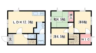 メゾネット土山C【1階】の間取り