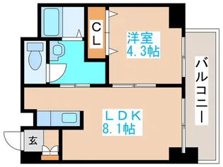 グレイスコ-ト円山北【3階】の間取り
