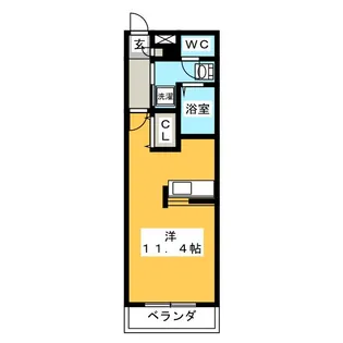 パークコート山吹【1階】の間取り