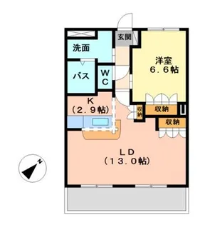 CALM PLACE(カームプレイス)【1階】の間取り