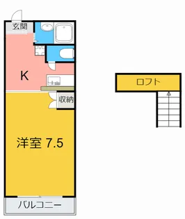 ハイツアンドワープ【2階】の間取り