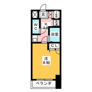 KONSORTE松原【8階】の間取り