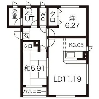 アヴニール(マンション)【3階】の間取り