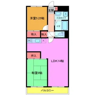 グリーンピア原木【4階】の間取り