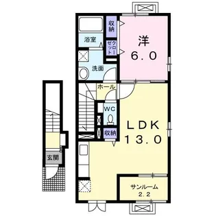 アルカンシエル B【2階】の間取り
