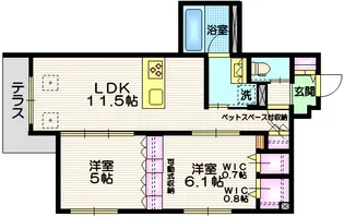 SETORA ART【1階】の間取り