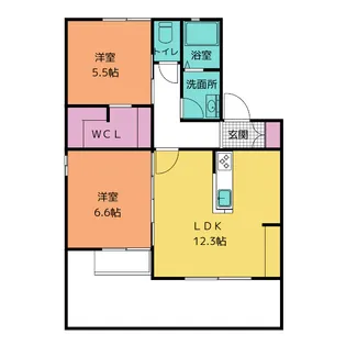 アミール勝川【1階】の間取り