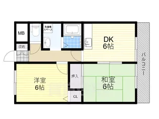 プリオール大安寺【4階】の間取り