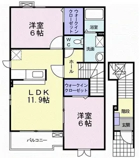 ベルカーサ【2階】の間取り