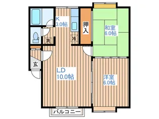 アスリート古林【3階】の間取り