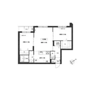 グランメール本通16【1階】の間取り