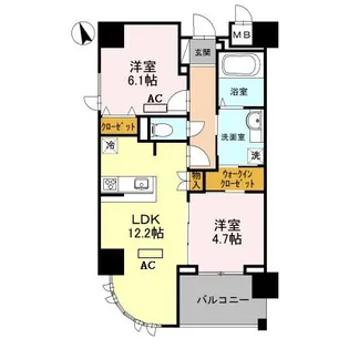 ナチュール天王寺【4階】の間取り