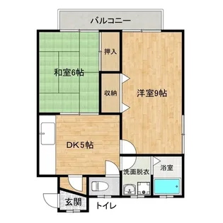 リバーハイツ【2階】の間取り