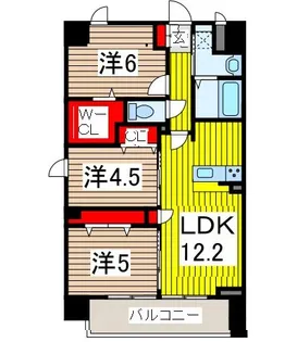 SANITAS WARABI【3階】の間取り