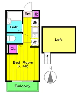 アース西生田【2階】の間取り