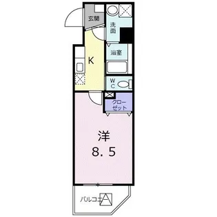 Supreme(シュプリーム【2階】の間取り