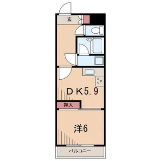 アドール亀有【5階】の間取り