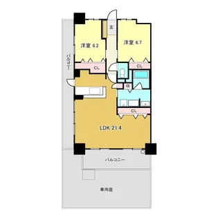 アルファスマート神田公園II【1階】の間取り