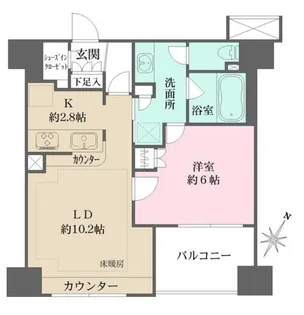 ベリスタ横浜【8階】の間取り