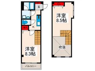 N-COURT.OKU【3階】の間取り
