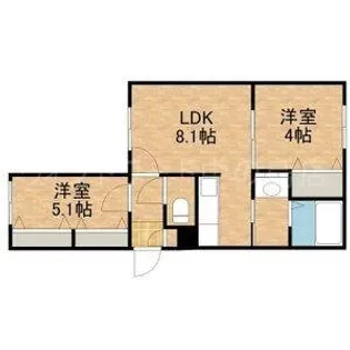 BACHICOI2(バチコイ)【1階】の間取り