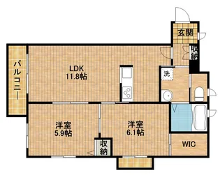 リラフォート【1階】の間取り