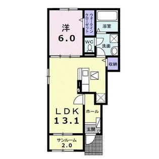 サンセール IV【1階】の間取り
