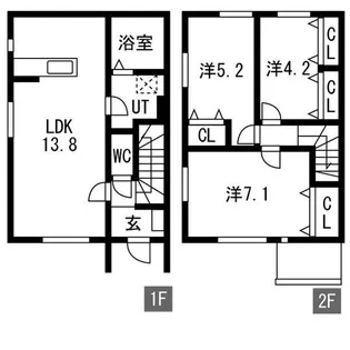 ヘリテイジ矢巾 A棟の間取り