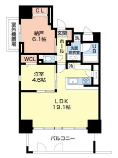澄和レジデンス広島小町【11階】の間取り