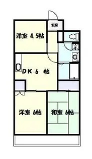 パラマウント野川【3階】の間取り