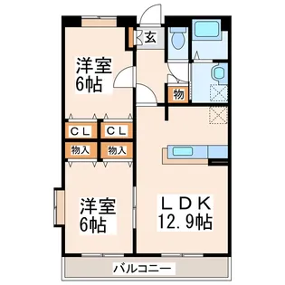 アマランス曲野【2階】の間取り