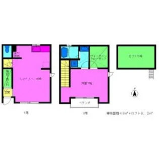 カーサハピナス【1階】の間取り