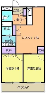 グランドールわらしな川【1階】の間取り