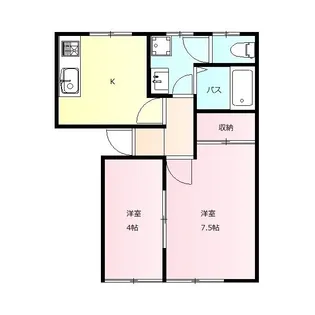 グリーンパーク石井V【2階】の間取り