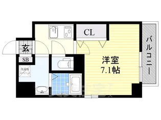 Glad Kishibe【3階】の間取り