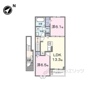 カーサルミノーゾ【2階】の間取り